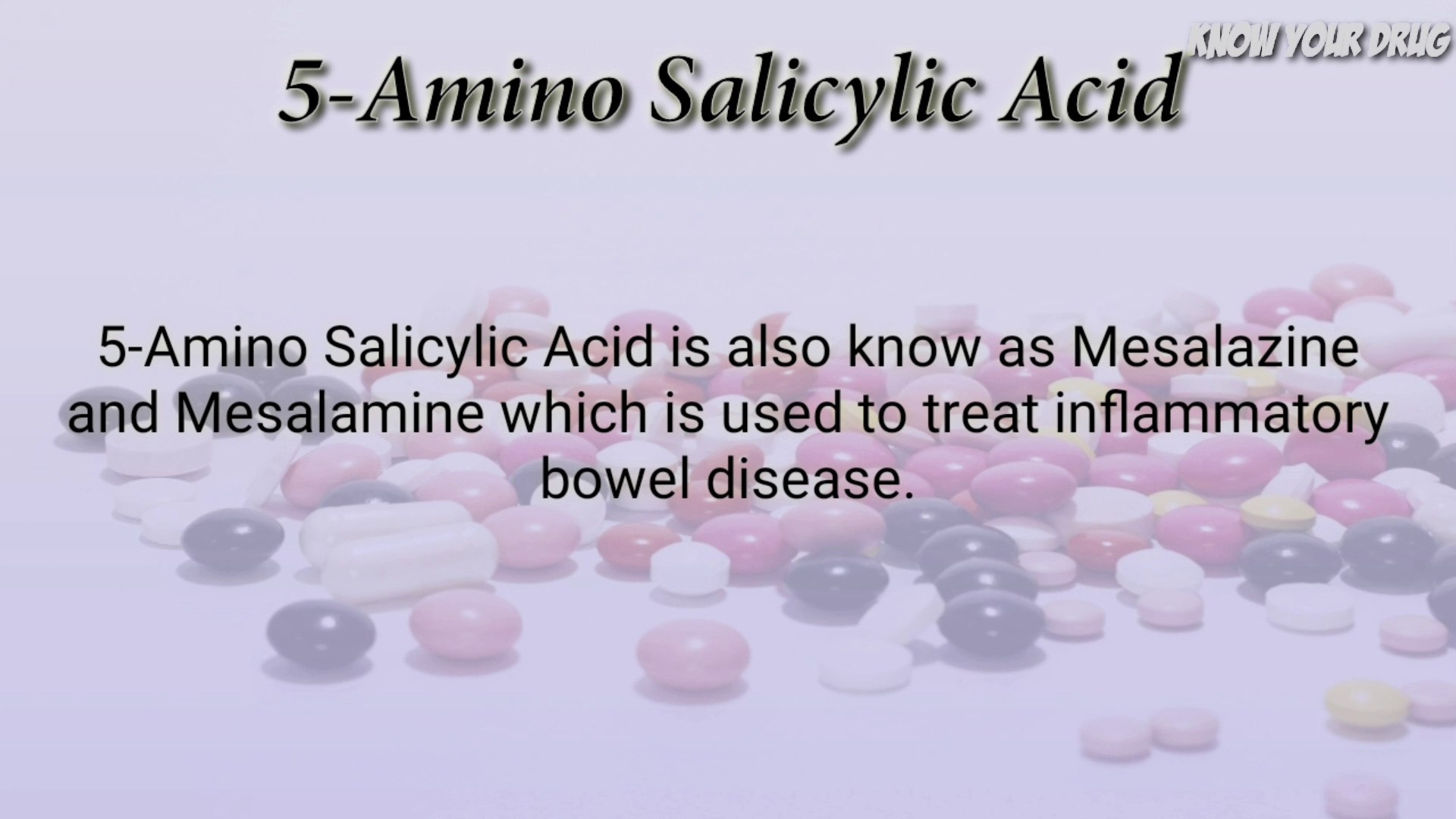 ⁣What is Mesalazine, Mesalaminpe, 5-Amino Salicylic Acid? Uses | Mechanism of action | Side effects |