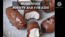 Bounty bar recipe . Coconut chocolate bar