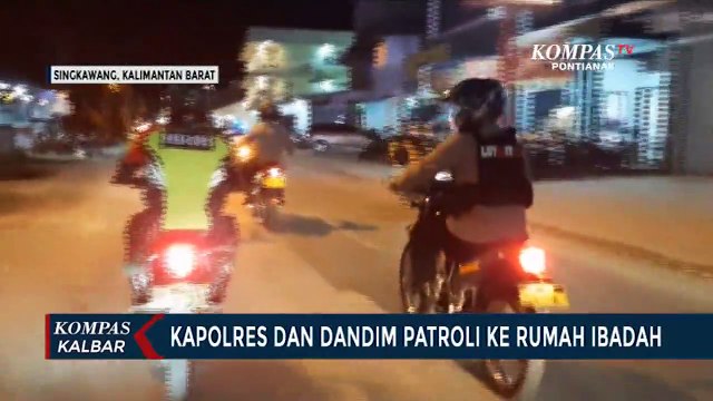 Jelang Perayaan Natal, Kapolres dan Dandim Singkawang Patroli ke Rumah Ibadah