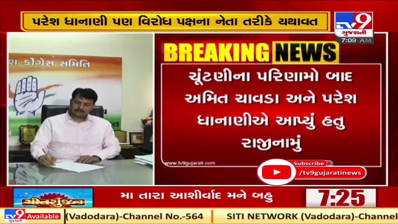Amit Chavda and Paresh Dhanani to continue their positions in Congress