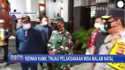 Ridwan Kamil Tinjau Pelaksanaan Misa Malam Natal