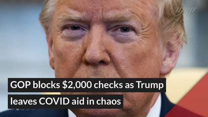 GOP blocks $2,000 checks as Trump leaves COVID aid in chaos, and other top stories in general news from December 25, 2020.