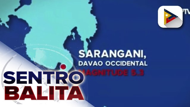 Sarangani, Davao Occidental, niyanig ng magnitude 5.3 na lindol