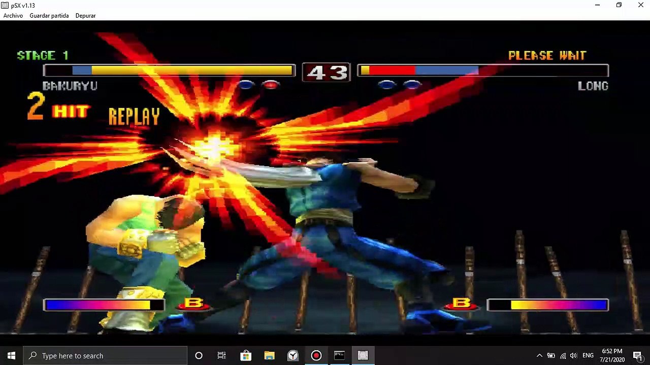 Bakuryu(The Mole) defeats Long(The Tiger) (#4) - Bloody Roar 2