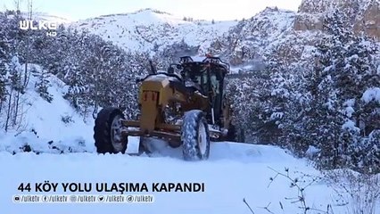 Gümüşhane beyaza büründü! Köy yollarına ulaşım güçlükle sağlanıyor