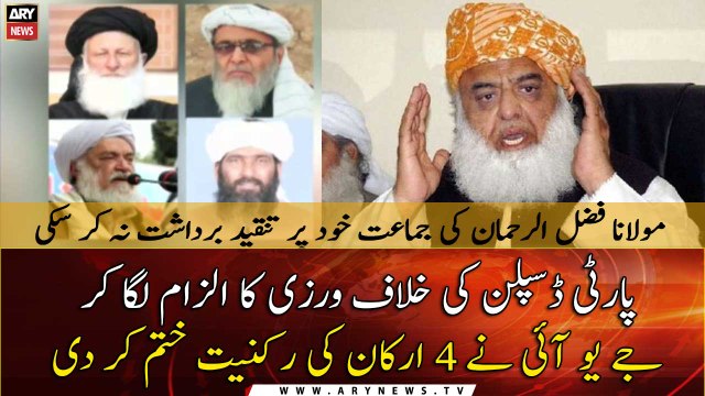 JUI-F ends party membership of Maulana Sherani, Hafiz Hussain Ahmed, others
