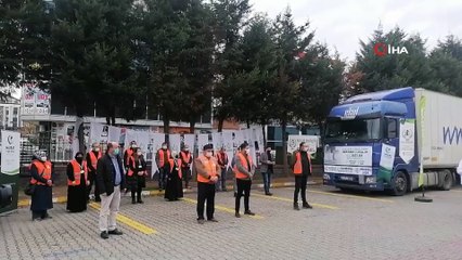 Kocaeli’den Suriye’ye 2 tır yardım malzemesi gönderildi