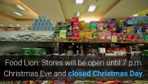 Publix Kroger Walmart GA Christmas 2020 Grocery Store Hours