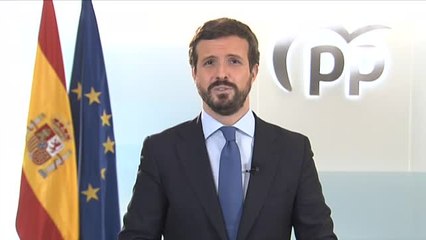 Casado destaca el mensaje de "esperanza, unidad e ilusión" del rey "en estos momentos tan difíciles"