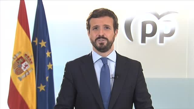 Casado destaca el mensaje de esperanza, unidad e ilusión del rey en estos momentos tan difíciles