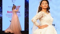 Hina Khan looks stunning in white gown at Times Fashion Week | FilmiBeat