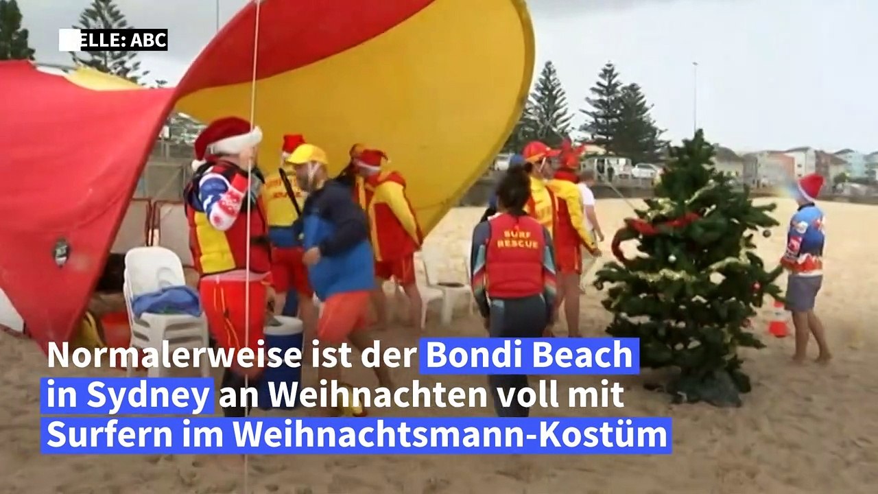 Wegen Corona: Leere am Bondi Beach zu Weihnachten