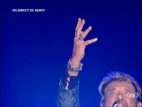 Johnny Hallyday La quête Bercy 30 septembre 2006