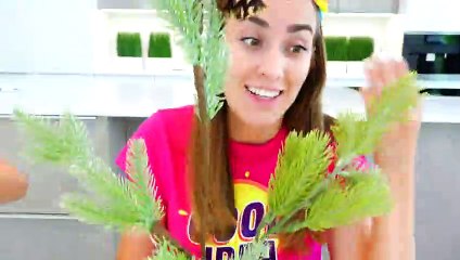 Vlad and Niki pretend play and decorate the Christmas tree