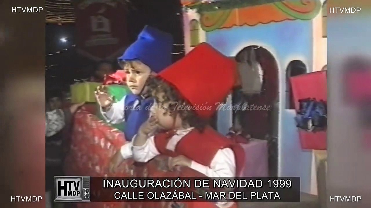 INAUGURACIÓN DE NAVIDAD CALLE OLAZÁBAL MAR DEL PLATA AÑO 1999