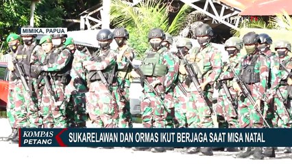 Relawan Lintas Agama Lakukan Penjagaan Misa Natal di Timika Papua
