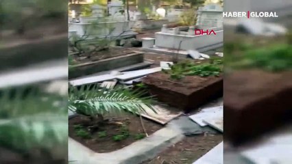Mezarları kırıp Türk bayraklarını söktü, 'Moralim bozuktu' dedi