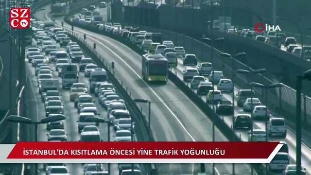 İstanbul’da 56 saatlik sokak kısıtlaması öncesi yoğunluk