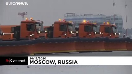 Moskau-Scheremetjewo: Neue Landebahn mit Fahrzeug-Ballett eingeweiht