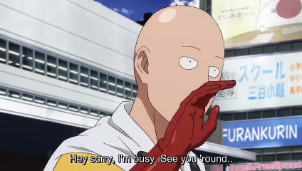 One Punch Man cuts blade
