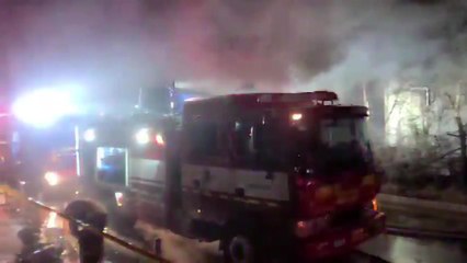 경기도 용인 플라스틱 공장에 불...인명 피해 없어 / YTN