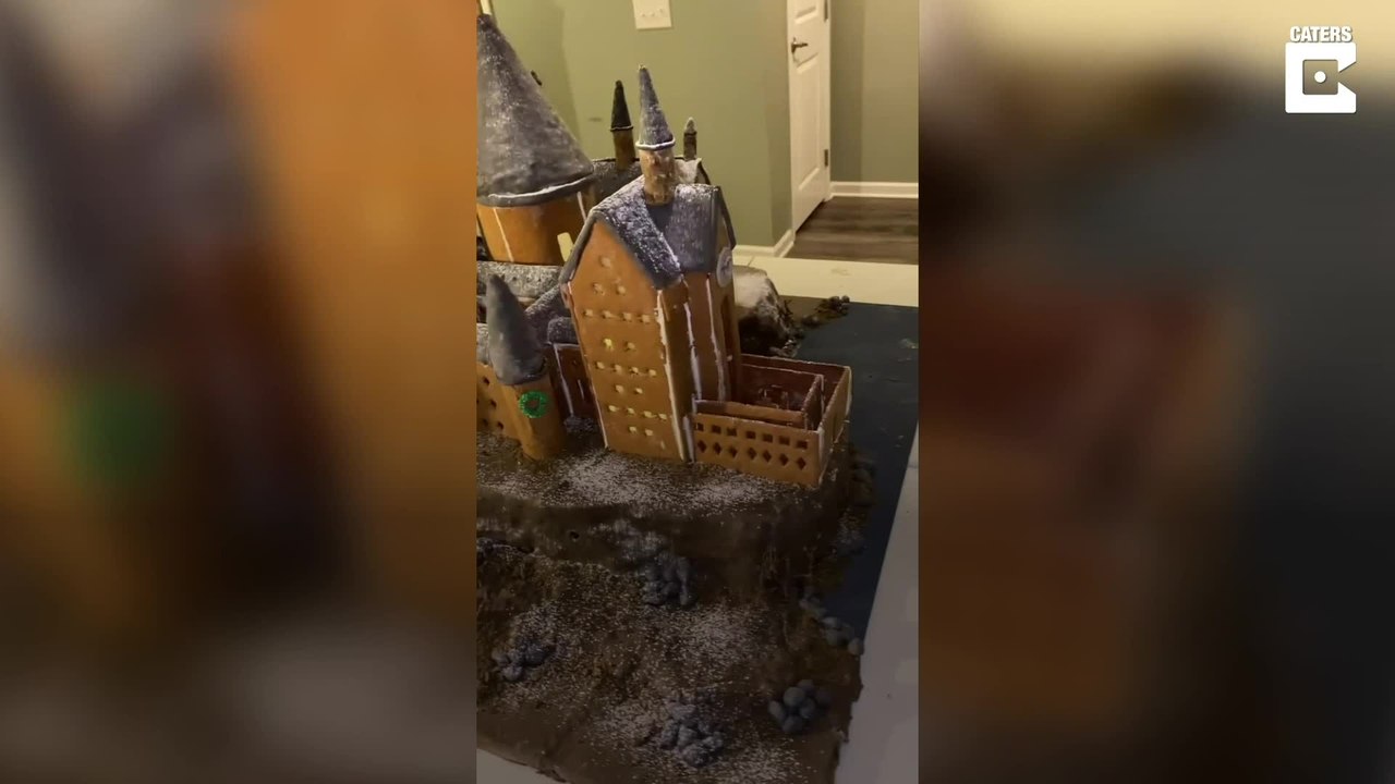 Hogwarts aus Harry Potter als Lebkuchenhaus