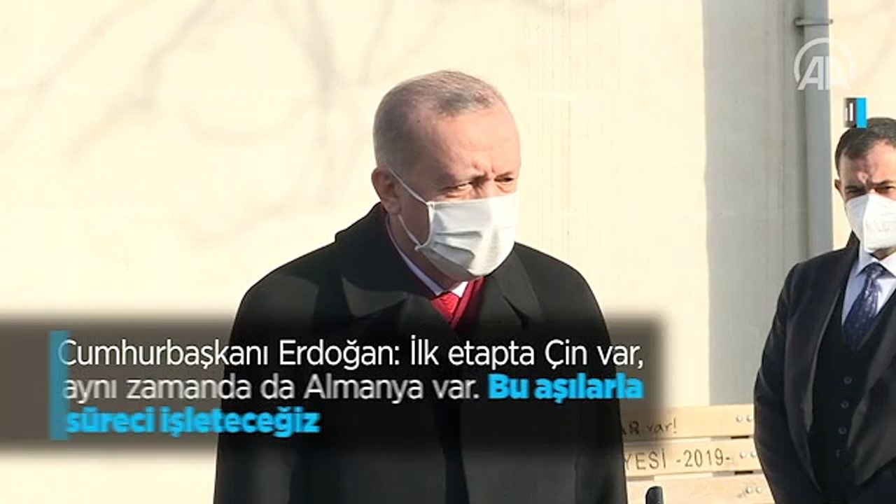 Cumhurbaşkanı Erdoğan: İlk etapta Çin var, aynı zamanda da Almanya var. Bu aşılarla süreci işleteceğiz