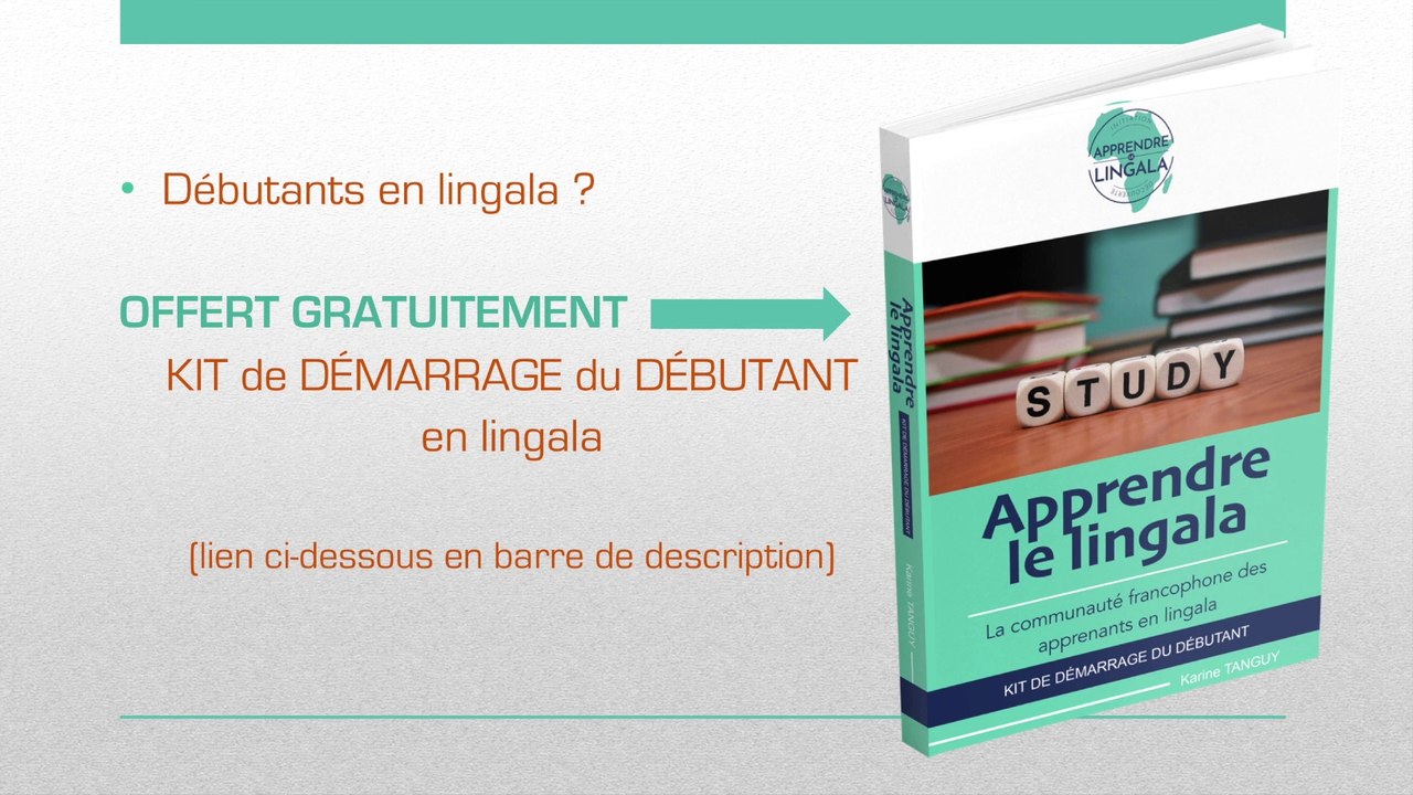 Lingala Cours 1 - Pronoms sujets (Je/Tu/Il, Nous/Vous/Ils)