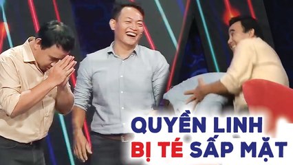 Quyền Linh BỊ TÉ SẤP MẶT vì chàng trai NHẤC BỔNG trên sân khấu - choáng váng với NỤ HÔN TO NHẤT BMHH