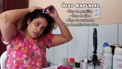 Rotina capilar com produtos naturais