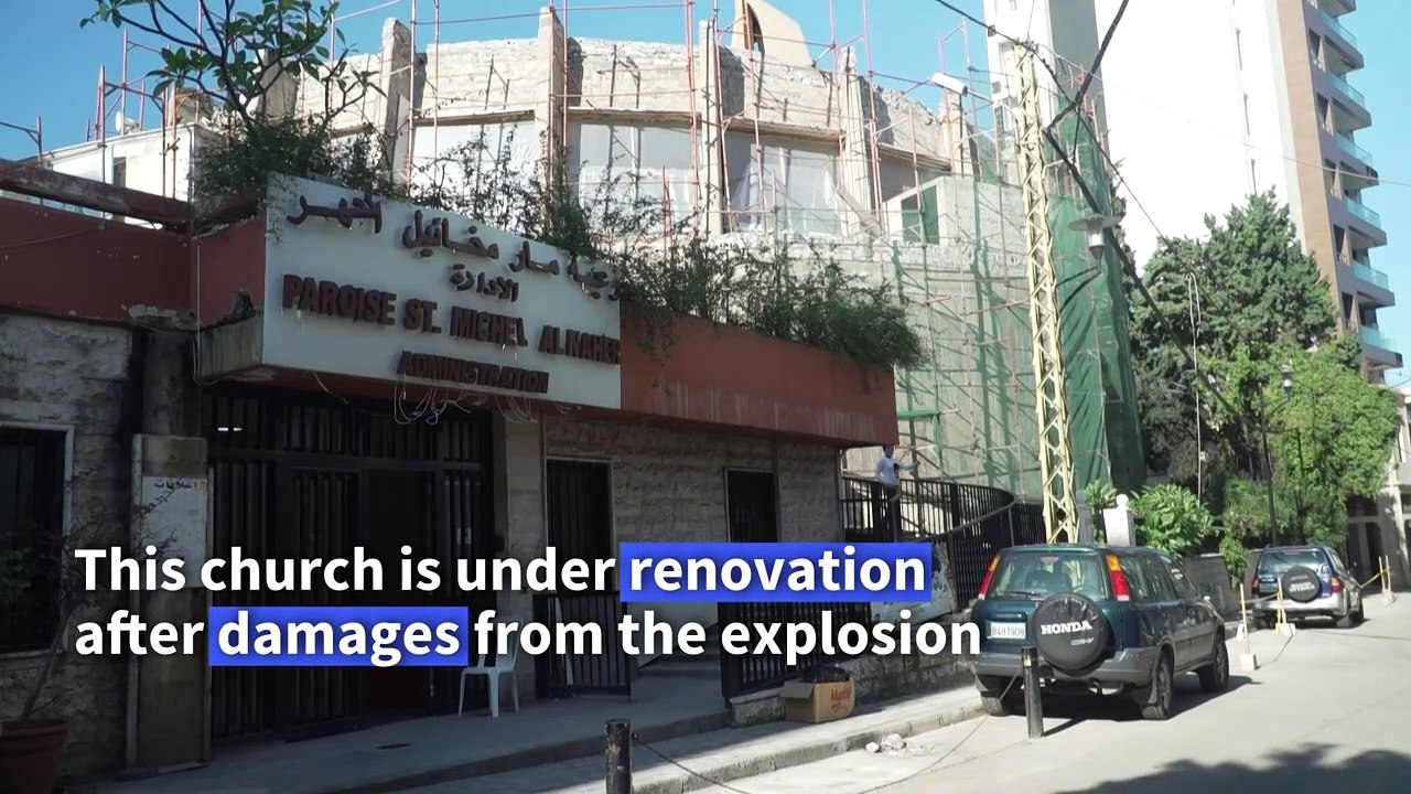 Christians hold Christmas Day mass in blast-hit Beirut district