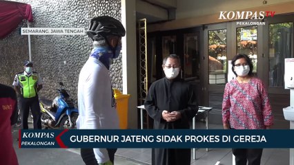 Gubernur Jateng Sidak Prokes di Gereja