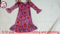 A line baby frock cutting and stitching | MS DIY