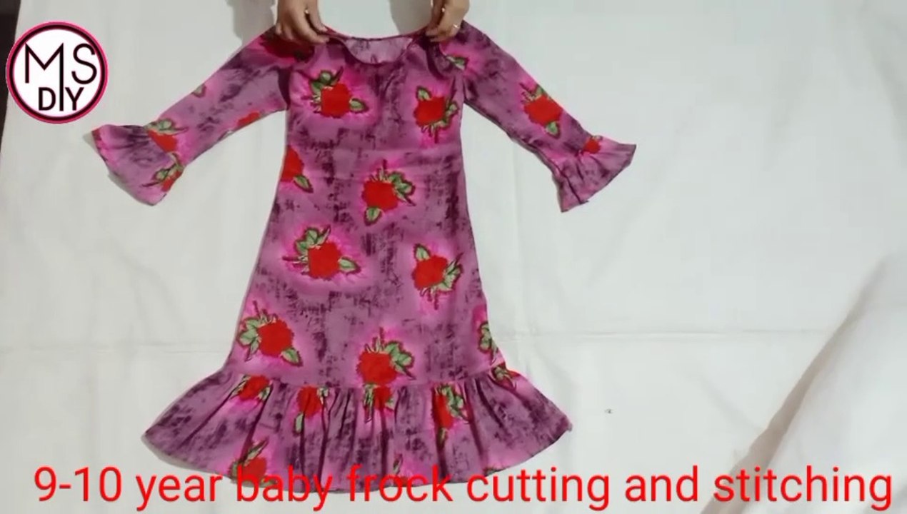 A line baby frock cutting and stitching | MS DIY