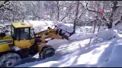 Beytüşşebap’ta karla mücadele çalışmaları sürüyor
