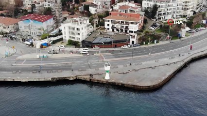 Bebek Sahili'nde sessizlik hakim