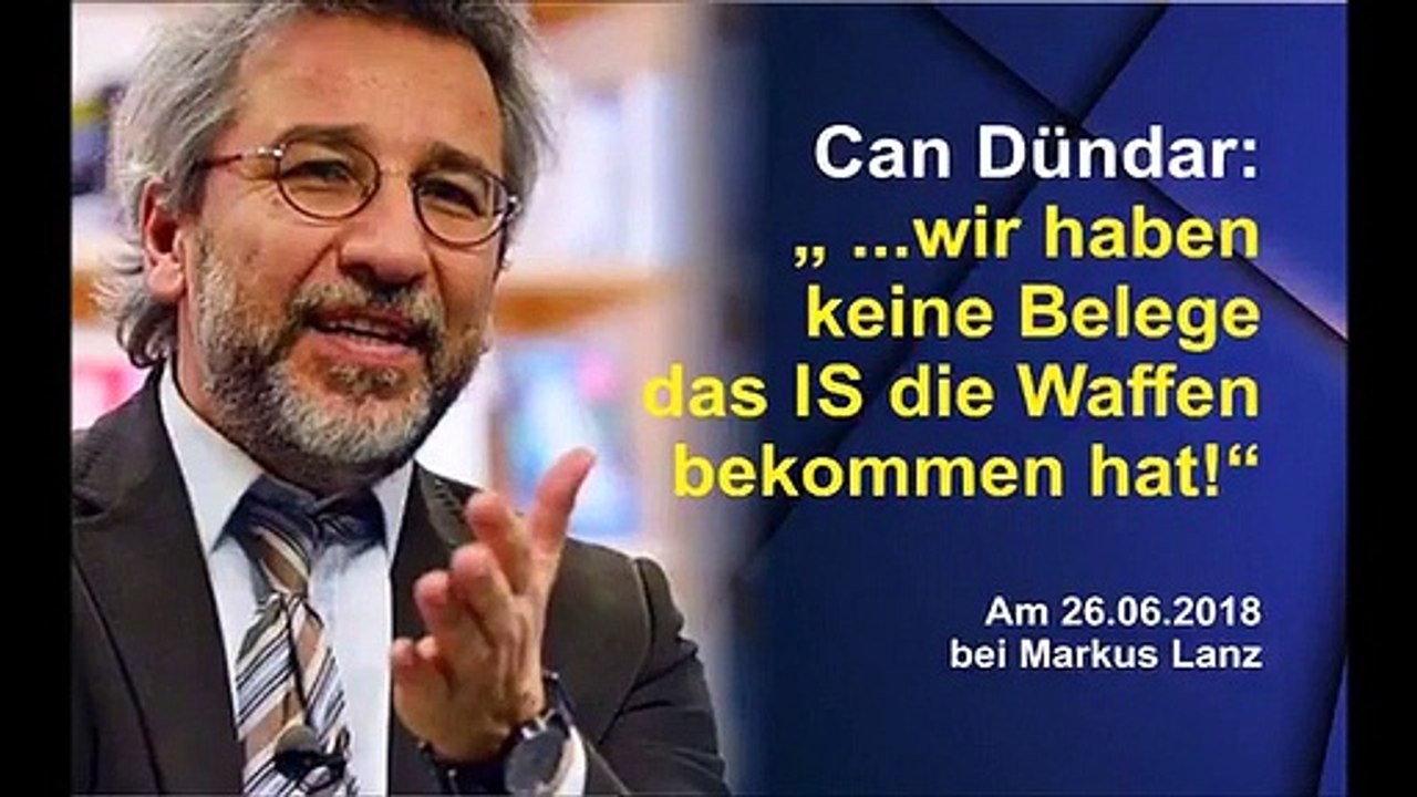 Can Dündar, am 26.06.2018 bei Markus Lanz. - Can Dündar ...wir haben keine Belege das IS die Waffen bekommen hat