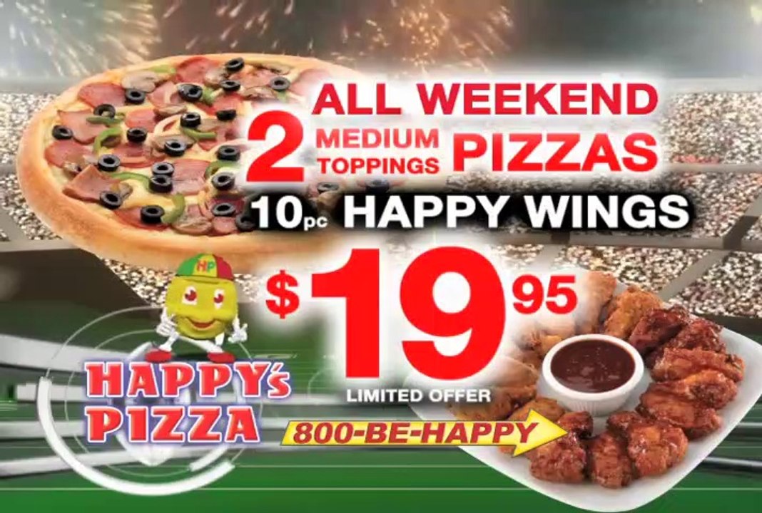 Happy's Pizza Mega Deal  2011 (usa) commercial