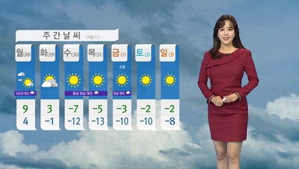 [날씨] 내일 오늘보다 온화...남부 곳곳 비 / YTN