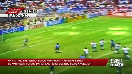 2020'den kalanlar: Maradona öldü | Video