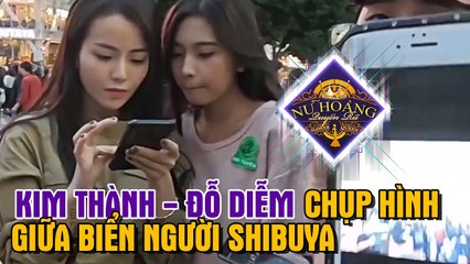 TIN TỨC SAO VIỆT | Kim Thành - Minh Tuyền kết hợp ăn ý ở thử thách chụp ảnh giữa BIỂN NGƯỜI SHIBUYA