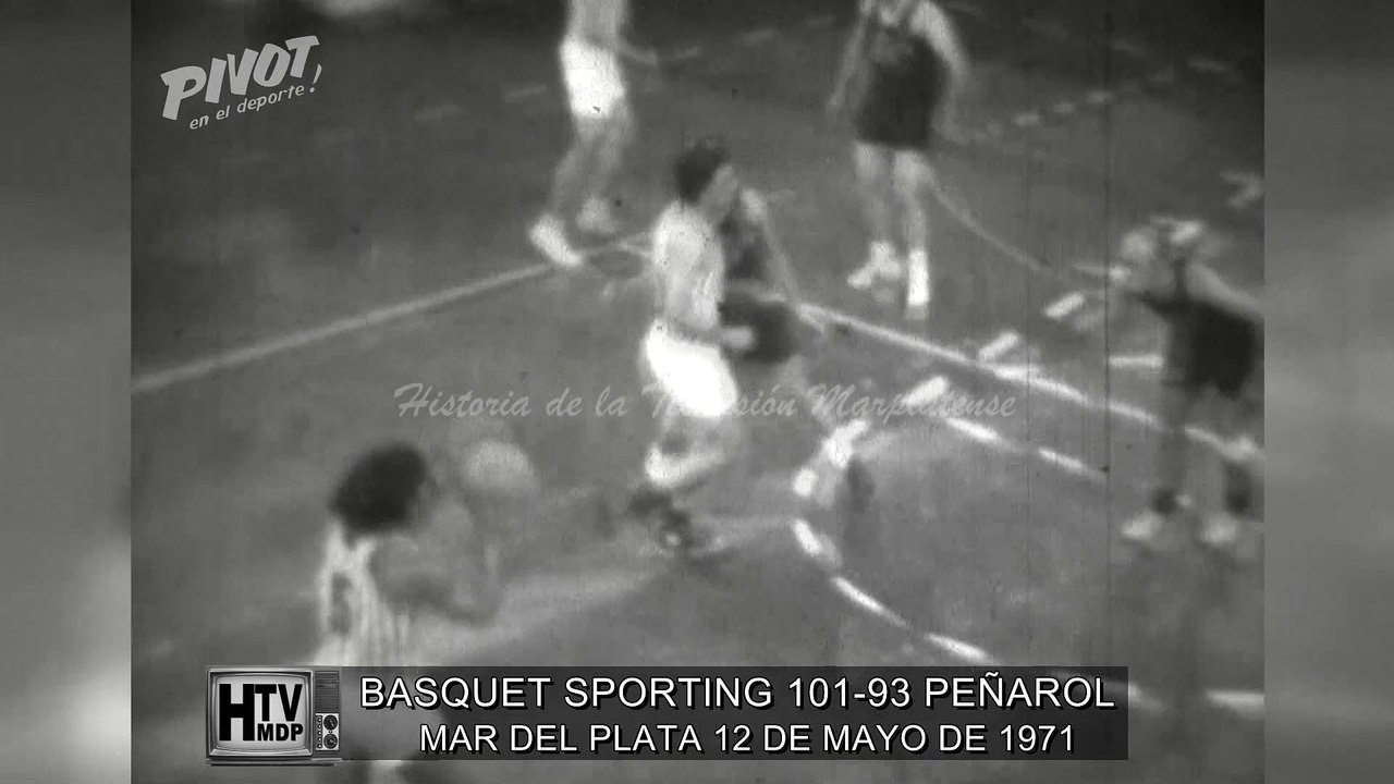 BASQUET SPORTING 101-93 PEÑAROL MAR DEL PLATA 12-05-1971 -