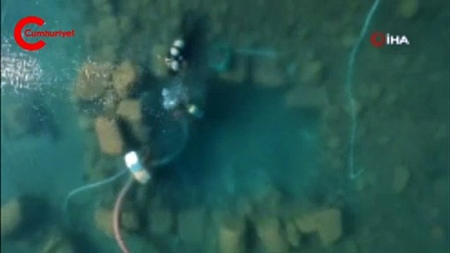 2 bin yıllık bazilika, su altı kamerasıyla görüntülendi