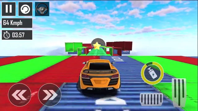 Mega Ramp Car Racing Ramp Stunt Car Games - Impossible Extreme GT Stunt Race - Android GamePlay #2