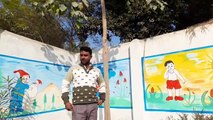 Mission Prerna, Primary School Wall Painting, Chitrkla, chitrakala, Asian Paints colour combination