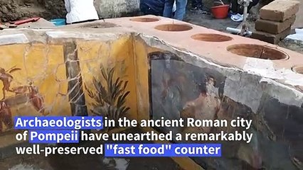 Researchers discover thermopolium -fast-food ancestor- in Pompeii