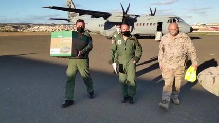 Tải video: Las Fuerzas Armadas trasladan las primeras vacunas a Melilla