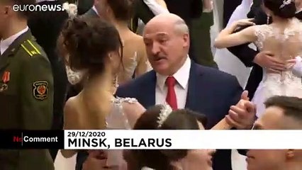 Dancing to his tune? Lukashenko pictured with youth at New Year's ball
