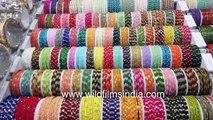Bangle and Bridal shopping at Sarojini flea market _ Churis, jewellery, earrings on Christmas eve