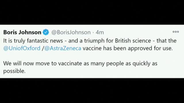 Reino Unido aprueba la vacuna de Oxford-AstraZeneca